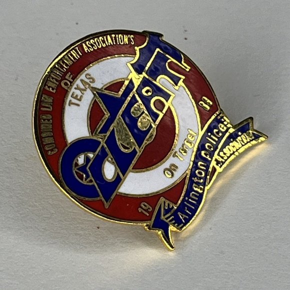 CLEAT 1989 Arlington Texas Police Association Lapel Pin - Picture 2 of 6